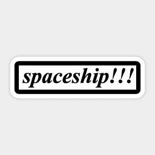 spaceship Sticker